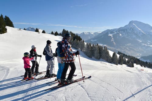 les montagnes d'evian domaine skiable famille